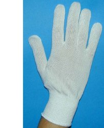 GUANTO IN COTONE BIANCO 8,5