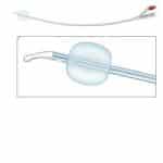 CATETERE FOLEY IN SILICONE PER ADULTI BRILLANT PLUS 2 VIE SENZA SCANALATURE CH16 LUNGHEZZA 41 CM PALLONCINO 10 ML PUNTACILINDRICA 2 FORI 1 PEZZO