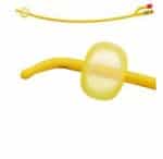 CATETERE FOLEY A MEDIA PERMANENZA  RUSCH GOLD PLUS A 2 VIE IN SILKOLATEX LATTICE-SILICONE PER ADULTO CH18 LUNGHEZZA 40 CM PUNTA TIEMANN A 1 FORI PALLONCINO 5-15 ML 1 PEZZO