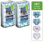 PANNOLINO HUGGIES DRYNITES BOY PYJAMA PANTS 4/7 ANNI MEDIUM17/30KG 10 PEZZI