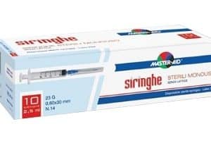 SIRINGHE VENIPUNTURA MASTER-AID 2,5 ML GAUGE 23 10 PEZZI