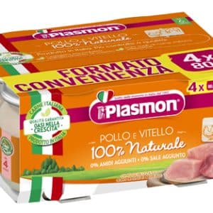 PLASMON OMOGENEIZZATO POLLO VITELLO 4 PEZZI 80 G