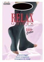 RELAX UNISEX 140 GAMBALETTO COTTON PUNTA APERTA NERO 1 S