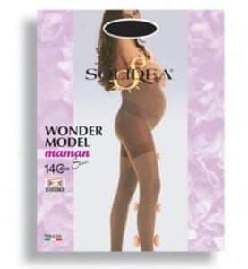 WONDER MODEL MAMAN 140 SHEER COLLANT GESTANTE NERO S