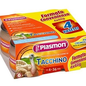 PLASMON OMOGENEIZZATO TACCHINO 4 X 80 G CON GIFT