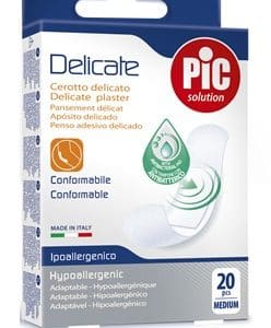 CEROTTO PIC DELICATE 19X72 MM ANTIBATTERICO 20 PEZZI