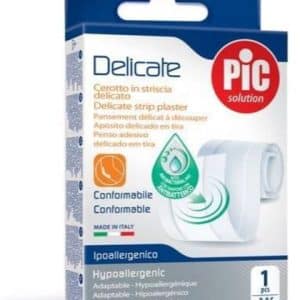 CEROTTO PIC DELICATE STRISCIA BIANCA CON TAMPONE ANTIBATTERICO CM 8X0,5 M