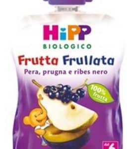 HIPP BIO FRUTTA FRULLATA PERA PRUGNA RIBES 90 G