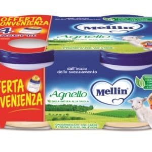 MELLIN OMOGENEIZZATO AGNELLO 4 PEZZI X 80 G