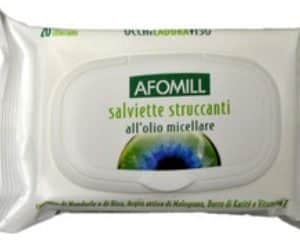AFOMILL SALVIETTINE STRUCCANTI OLIO MICELLARE 20 PEZZI