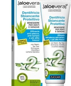 ALOEVERA2 DENTIFRICIO SBIANCANTE PROTETTIVO CON STEVIA 100 ML