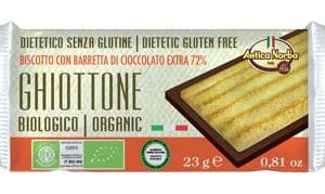 GHIOTTONE BISCOTTO ACCOPPIATO CON CIOCCOLATO EXTRAFONDENTE AL 72% 23 G