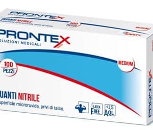 PRONTEX GUANTO IN NITRILE SENZA POLVERE PICCOLO 6/7 100 PEZZI