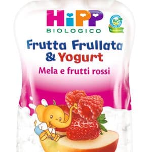 HIPP BIO FRUTTA FRULLATA YOGURT MELA FRUTTI ROSSI 90 G
