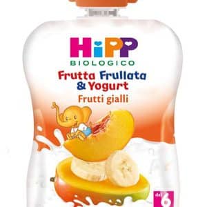 HIPP BIO FRUTTA FRULLATA YOGURT FRUTTI GIALLI 90 G