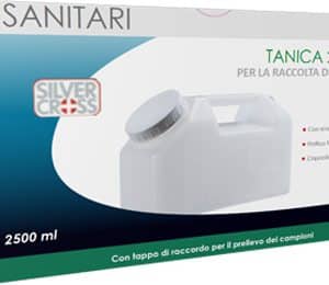 CONTENITORE PER URINA STERILE SILVER CROSS 24 ORE CAPIENZA 2500 ML