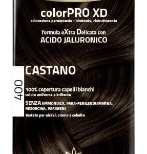 EUPHIDRA COLORPRO XD 400 CASTANO GEL COLORANTE CAPELLI IN FLACONE + ATTIVANTE + BALSAMO + GUANTI