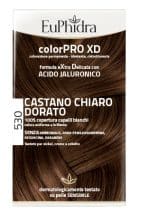 EUPHIDRA COLORPRO XD 530 CASTANO CHIARO DORATO GEL COLORANTECAPELLI IN FLACONE + ATTIVANTE + BALSAMO + GUANTI