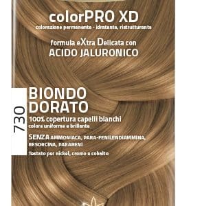 EUPHIDRA COLORPRO XD 730 BIONDO DORATO GEL COLORANTE CAPELLIIN FLACONE + ATTIVANTE + BALSAMO + GUANTI