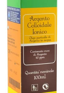 ARGENTO COLLOIDALE IONICO 40PPM CERTIFICATO SPRAY CON CONTAGOCCE 100 ML
