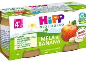 HIPP BIO OMOGENEIZZATO MELA/BANANA 2X80 G