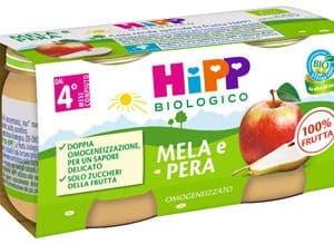 HIPP OMOGENEIZZATO MELA/PERA 2 X 80 G