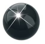 PRE ORECCHINO PALLINA NERA 4MM