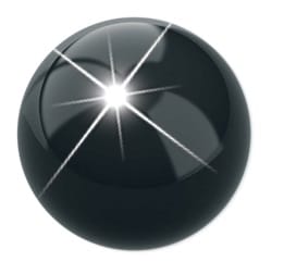 PRE ORECCHINO PALLINA NERA 4MM