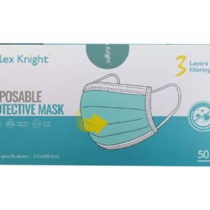MASCHERINA CHIRURGICA 3 STRATI CON ELASTICI TIPO II ADULTI MOLEX KNIGHT 50 PEZZI