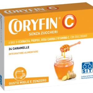 CORYFIN C SENZA ZUCCHERO MIELE ZENZERO 24 CARAMELLE
