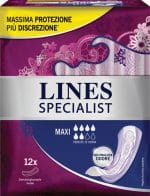 ASSORBENTI PER INCONTINENZA LINES SPECIALIST LADY ULTRA DISCREZIONE 7 MAXI 12 PEZZI