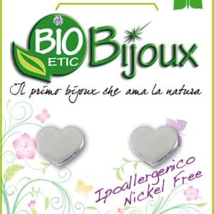ORECCHINO CUORE IN ARGENTO 8,7X7,6 MM