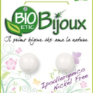 ORECCHINO PERLA 8 MM WHITE