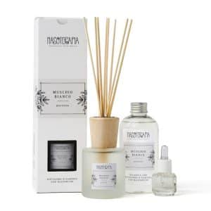 DIFFUSORE BASTONCINI MUSCHIO BIANCO 100 ML