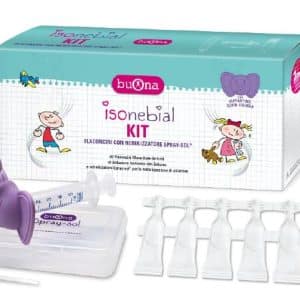 ISONEBIAL KIT PULIZIA CAVITA' NASALI 20 FLACONCINI MONODOSE5 ML + SIRINGA LUER LOCK SOFT-JECK + AGO CANNULA + NEBULIZZATORE SPRAY