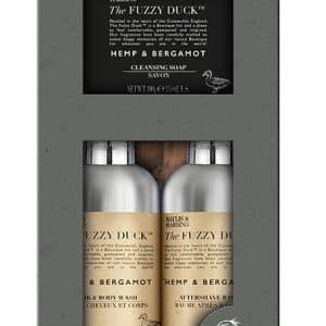 BAYLIS & HARDING FUZZY DUCK SET TRIO CANAPA & BERGAMOTTO 1 CLEANSING SOAP 100 G + 1 HAIR & BODY WASH 240 ML + 1 AFTERSHAVE BALM 240 ML