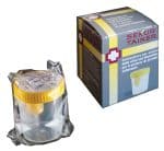 CONTENITORE PER URINA SEKUR TRAINER CON TAPPO A VITE E SONDAPER PRELIEVO DA PROVETTA SOTTOVUOTO 120ML