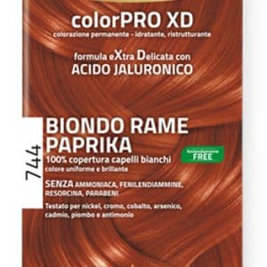 EUPHIDRA COLORPRO GEL COLORANTE CAPELLI XD 744 PAPRIKA 50 MLIN FLACONE + ATTIVANTE + BALSAMO + GUANTI
