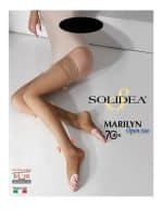 MARILYN 70 PUNTA APERTA CALZA AUTOREGGENTE NERO 4-L