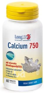 LONGLIFE CALCIUM 750 60 TAVOLETTE RIVESTITE SENZA GLUTINE