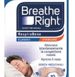 CEROTTI NASALI BREATHE RIGHT CLASSICI 10 PEZZI