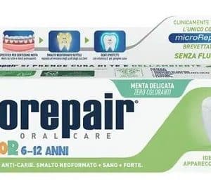 BIOREPAIR ORAL CARE JUNIOR 6-12 ANNI DENTIFRICIO PROTEZIONEANTI CARIE SMALTO NEOFORMATO ALLA MENTA DELICATA 75 ML