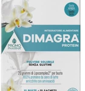 DIMAGRA PROTEIN POLVERE SOLUBILE GUSTO VANIGLIA 10 BUSTINE