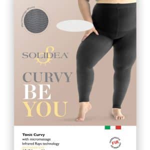 BE YOU TONIC CURVY LEGGINGS MASSAGGIANTE COPRENTE NERO M-XL