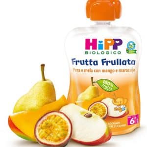 HIPP BIO FRUTTA FRULLATA PERA/MELA CON MANGO E MARACUJA 90 G