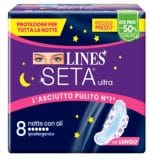 LINES SETA ULTRA ASSORBENTI NOTTE 8 PEZZI