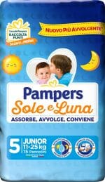 PAMPERS SOLE&LUNA JUNIOR 15 PEZZI