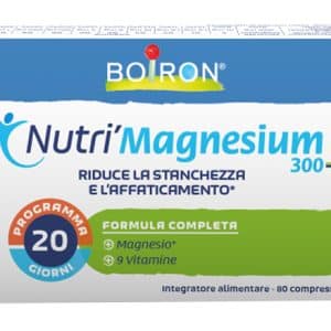 NUTRI'MAGNESIUM 300+ 80 COMPRESSE DA 500 MG SENZA GLUTINE NATURALMENTE PRIVO DI LATTOSIO