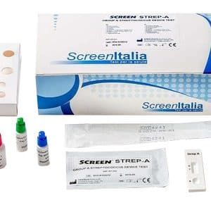 STREP A ANTIGEN HOME TEST DETERMINAZIONE QUALITATIVA ANTIGENI STREPTOCOCCO A DA TAMPONE FARINGEO 2 PEZZI