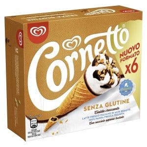 ALGIDA CORNETTO SENZA GLUTINE 6 PEZZI DA 75 G